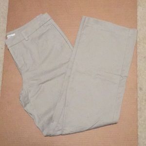 Tan khakis in very good condition, never worn